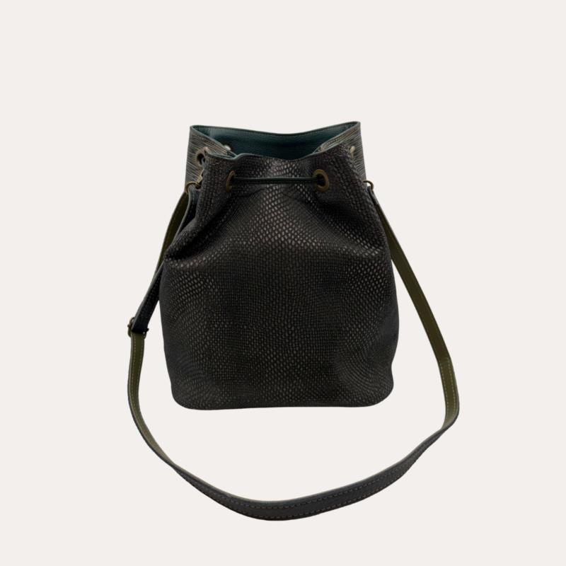 Bolso Saco en Piel 3 Colores con Bolsillo