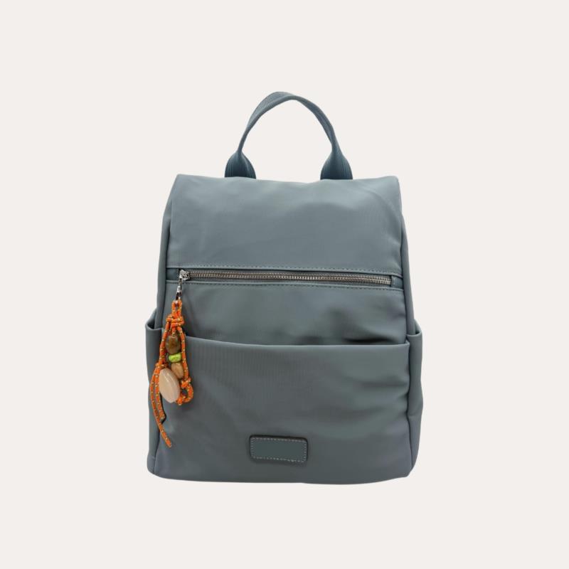 Mochila Antirrobo Ligera Azul Con Accesorio