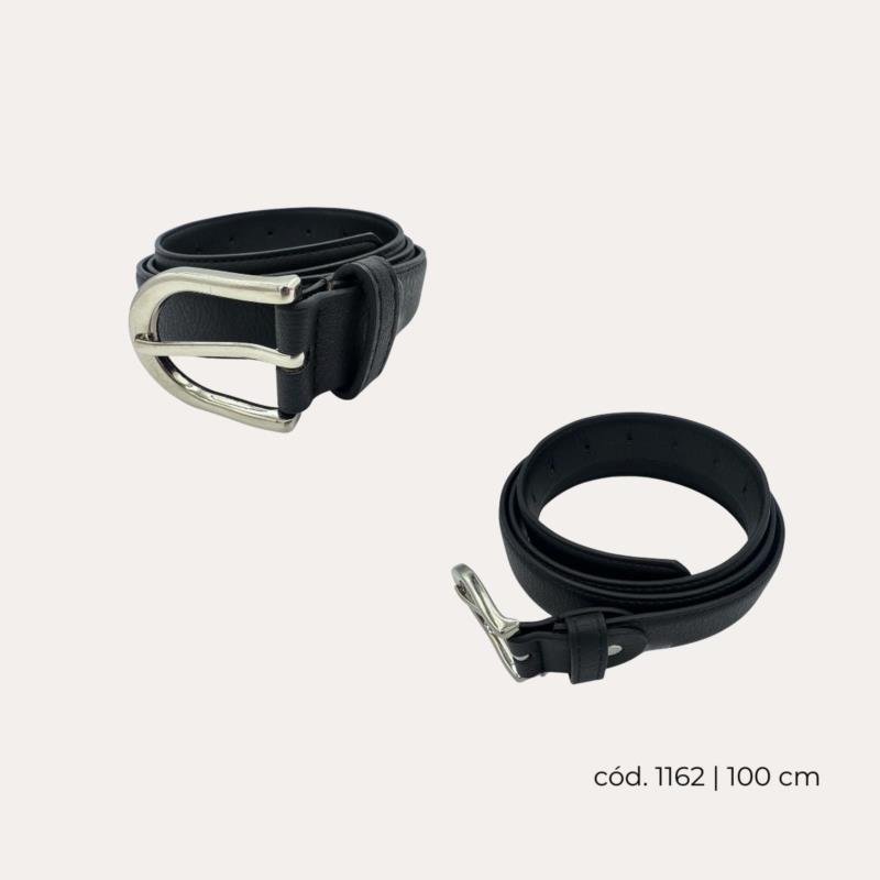 Cinturón fino negro 100cm