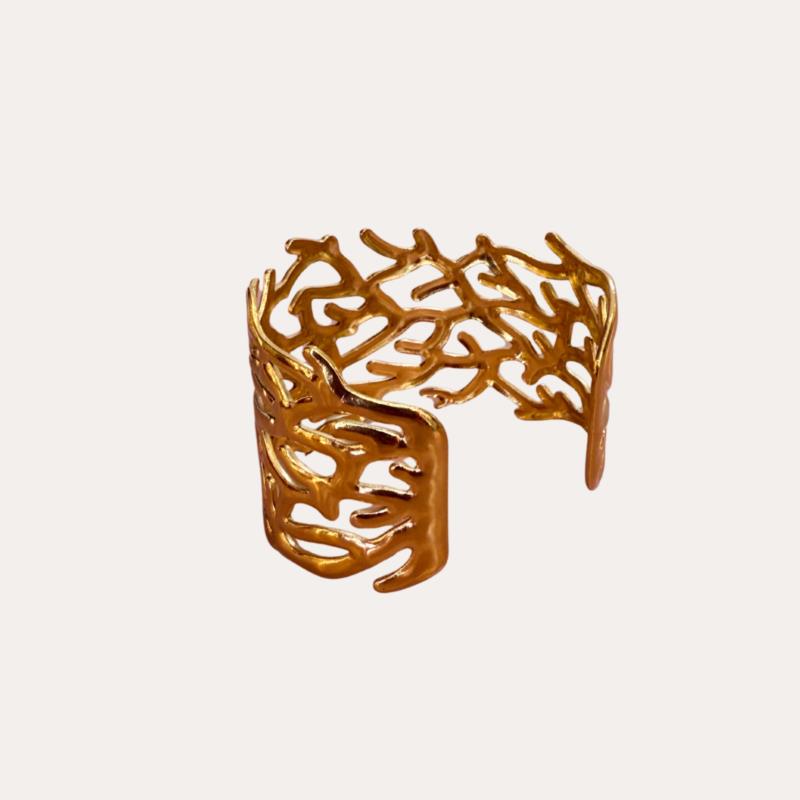 Brazalete Corales Dorado