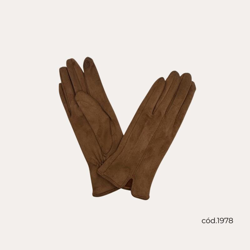 Guantes Lisos Marrón