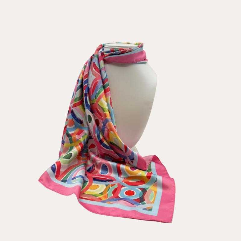 Fular Estampados Circulares Multicolor