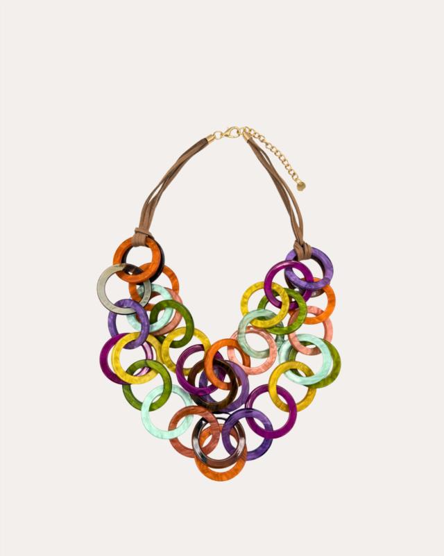 Collar Corto Doble Multicolor