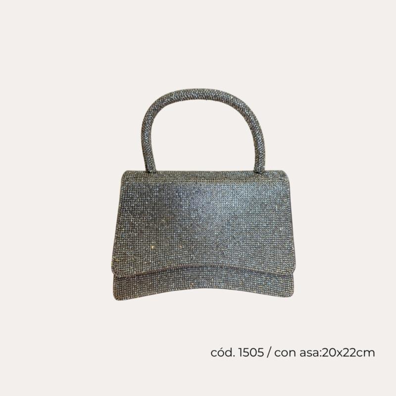 Bolso plateado para fiesta metalizado | Estilo brillante Madrid