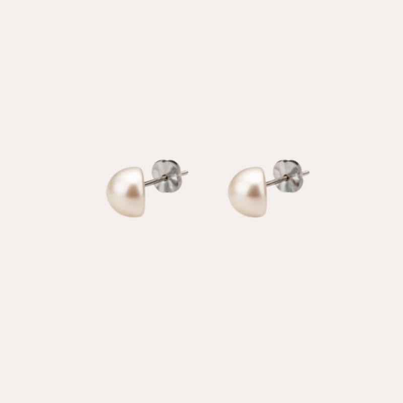 Pendientes Perlas de Plata de Primera Ley 925