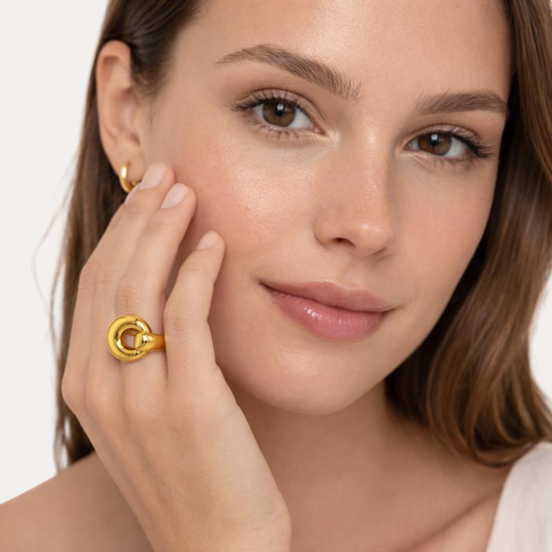 Anillo Moderno Dorado