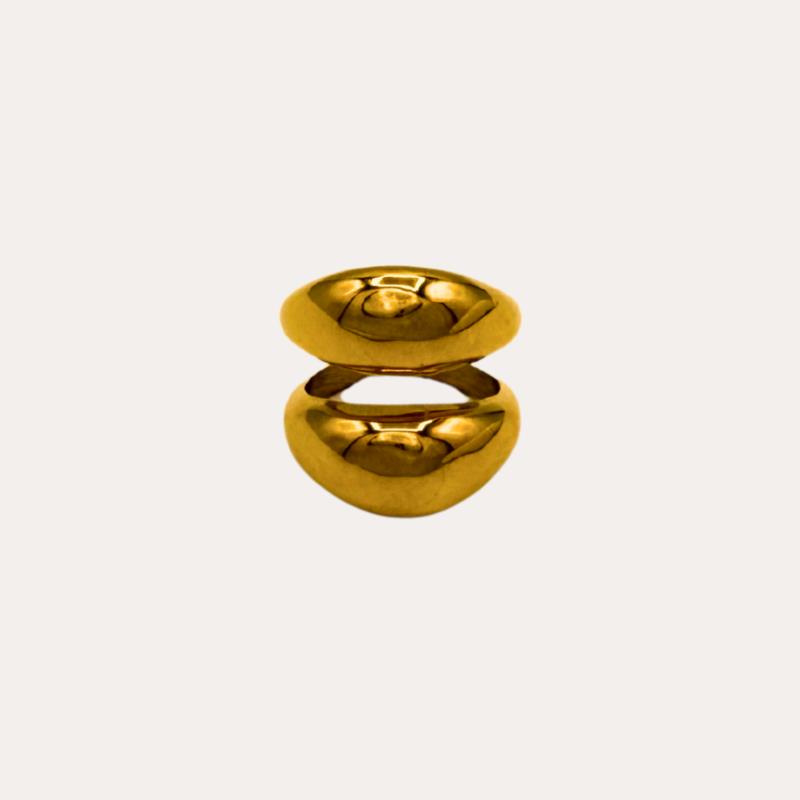 Anillo Doble Dorado