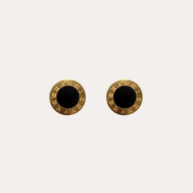 Pendientes Mini Dorados Estilo Bulgari