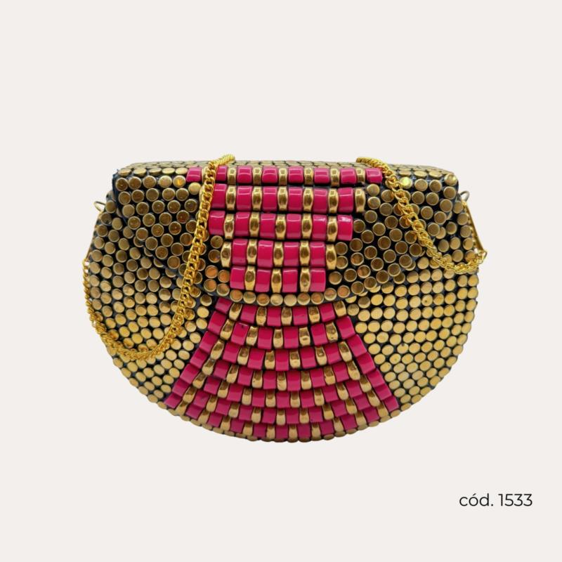 Bolso de Fiesta Rígido con Abalorios (Clutch)