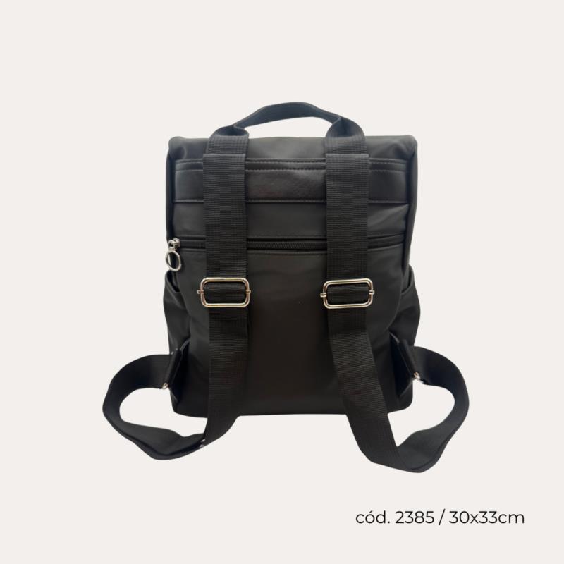 Mochila Antirrobo Ligera Negra Con Accesorio