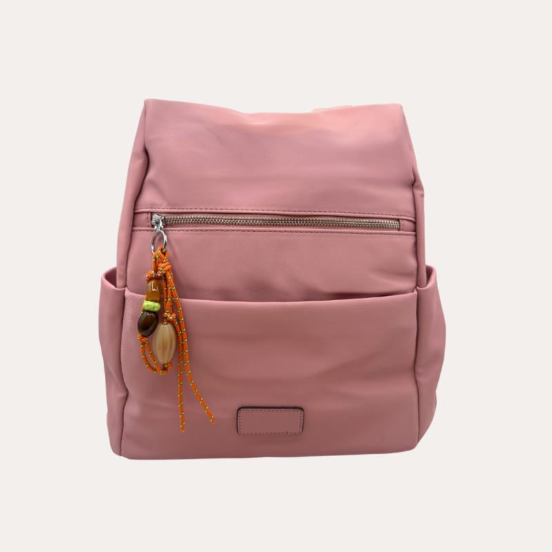 Mochila Antirrobo Rosa Ligera con Accesorio  